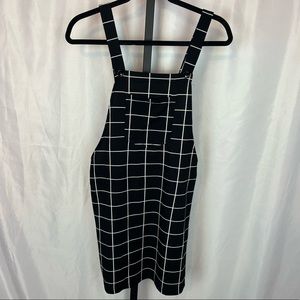 Shein Black and White Mini Dress, size Large